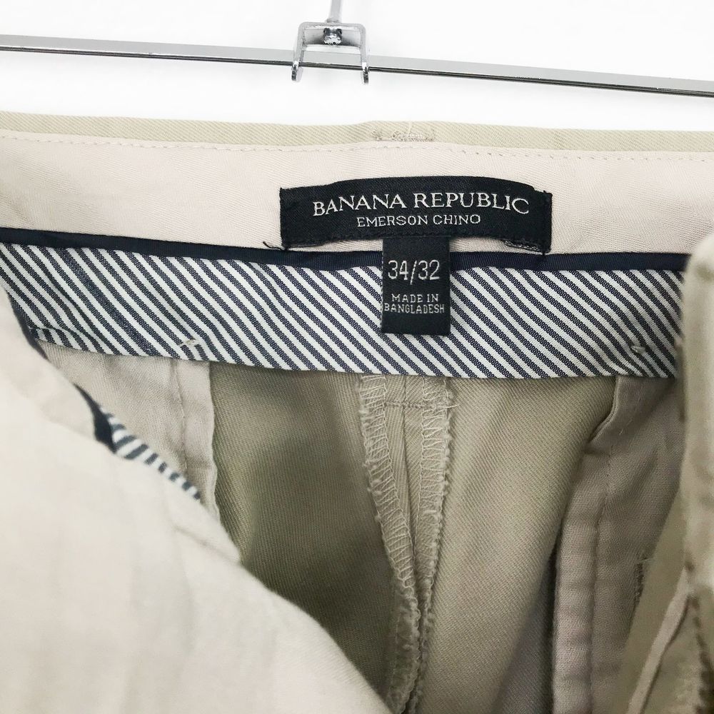 Banana Republic Khaki Emerson Straight Chino Pants - Picture 5 of 8